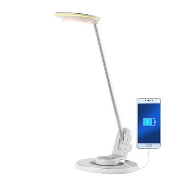 Dixon 18.5" Aluminum Contemporary Minimalist Adjustable Dimmable USB Charging LED Task Lamp - JONATHAN Y